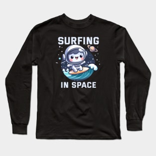 Surfing in Space - Astroo edition Long Sleeve T-Shirt